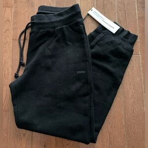 TNA sweatfleece cozy fleece perfect fit jogger sweatpants NWT black